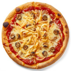 lucid-origin_Cheesy_pizza_with_thick_melted_cheese_on_top_of_Turkish-style_red_sauce_golden_c-0